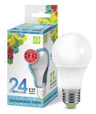 Лампа светодиодная LED-A65-standard 24Вт 230В Е27 4000К 2160Лм | 4690612014272 | ASD title=