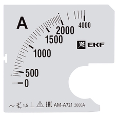 Шкала сменная для A721 2000/5А-1,5 EKF PROxima (s-a721-2000) title=