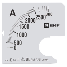Шкала сменная для A721 2500/5А-1,5 EKF PROxima (s-a721-2500) title=