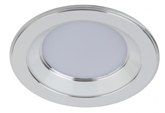 Светильник точечный встраиваемый светодиодный LED KL 15 9Вт 4000К белый/серебро круг | Б0028285 | ЭРА title=