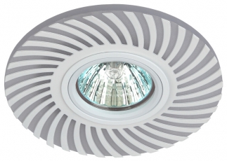 Светильник точечный встраиваемый DK LD32 WH декор cо светодиодной подсветкой MR16, 220V, max 11W, белый | Б0036502 | ЭРА title=