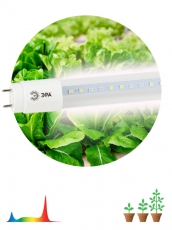 Лампа светодиодная Т8 фито для растений 9Вт G13 белый спектр ЭРА FITO-9W-Ra90-Т8-G13-NL | Б0042988 | ЭРА title=