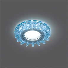 Светильник точечный встраиваемый Backlight BL038 Кругл. Кристалл/Хром, Gu5.3, LED 4100K | BL038 | Gauss title=