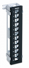 Патч-панель PPWBL-12 Модульная настенная на 12 портов, для модулей Keystone Jack, с подставкой | 37788 | Hyperline title=