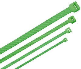 Хомут-стяжка для кабеля 4.8х300мм нейлон зеленый (100шт) title=