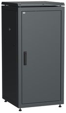 Шкаф сетевой 19дюймов LINEA N 24U 600х600 мм металлическая передняя дверь черный title=