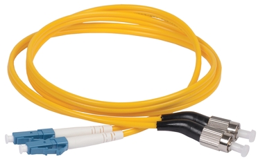 Шнур оптический коммутационный переходной (патч-корд) для одномодового кабеля (SM) 9/125 (OS2) FC/UPC-LC/UPC двойного исполнения (Duplex) LSZH 3м title=