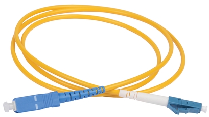 Шнур оптический коммутационный переходной (патч-корд) для одномодового кабеля (SM) 9/125 (OS2) LC/UPC-SC/UPC одинарного исполнения (Simplex) LSZH 3м title=