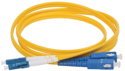 Шнур оптический коммутационный переходной (патч-корд) для одномодового кабеля (SM) 9/125 (OS2) LC/UPC-SC/UPC двойного исполнения (Duplex) LSZH 3м title=