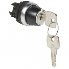 Переключатель с ключом № 455 - Osmoz - для комплектации - без подсветки - IP 66 - 2 положения с фиксацией - 45° | 023950 | Legrand title=
