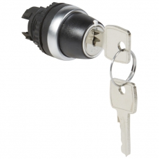 Переключатель с ключом № 455 - Osmoz - для комплектации - без подсветки - IP 66 - 2 положения с фиксацией и ключ 90° | 023955 | Legrand title=