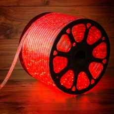 Дюралайт LED, постоянное свечение (2W) - красный, 30 LED/м, бухта 100м | 121-122-6 | NEON-NIGHT title=