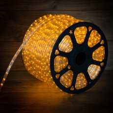 Дюралайт LED, постоянное свечение (2W) - желтый Эконом 24 LED/м , бухта 100м | 121-121-4 | NEON-NIGHT title=
