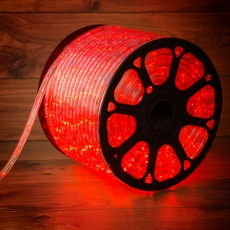 Дюралайт LED, постоянное свечение (2W) - красный, 36 LED/м, бухта 100м | 121-122 | NEON-NIGHT title=