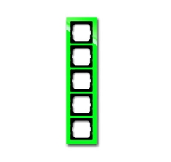 Рамка 5-постовая, серия axcent, цвет зелёный | 1754-0-4351 | 2CKA001754A4351 | ABB title=