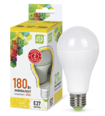 Лампа светодиодная LED-A60-standard 20Вт 230В Е27 3000К 1800Лм | 4690612004198 | ASD title=