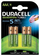 Аккумуляторы Duracell HR03-4BL 850mAh/900mAh предзаряженные | Б0014861 | Duracell title=