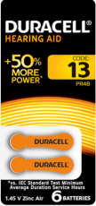 Батарейки Duracell ZA13-6BL | Б0039180 | Duracell title=