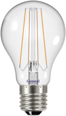 Лампа светодиодная LED 10Вт Е27 220В 4500К GLDEN-A60S-10-230-E27-4500 filament | 645800 | General title=