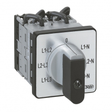 Переключатель электроизмерительных приборов - для вольтметра - PR 12 - 6 контактов - без нейтрали - крепление на дверце | 014653 | Legrand title=