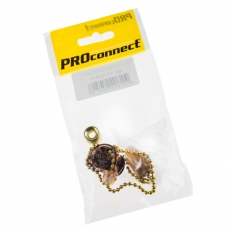 Выключатель для настенного светильника c деревянным наконечником «Gold» индивидуальная упаковка 1 шт. PROCONNECT | 32-0106-9 | PROconnect title=