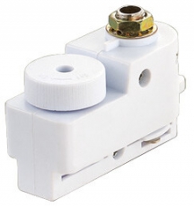 Адаптер для однофазного шинопровода осветительного белый, полиэтиленовый пакет UBX-Q121 K61 WHITE 1 POLYBAG | 10574 | Volpe title=