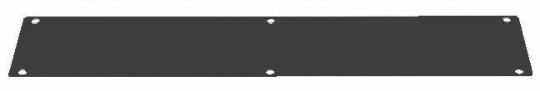 Заглушка WZ-1718-09-01-161 сплошная для отверстий D в плите или крыше шкафов DSR,580мм х 40мм,черн. (RAL 9005) (1718-9-1-1/9005) | 15081 | Zpas title=