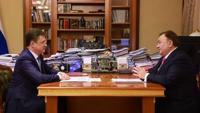 Александр Новак встретился с главой Ингушетии Махмудом-Али Калиматовым