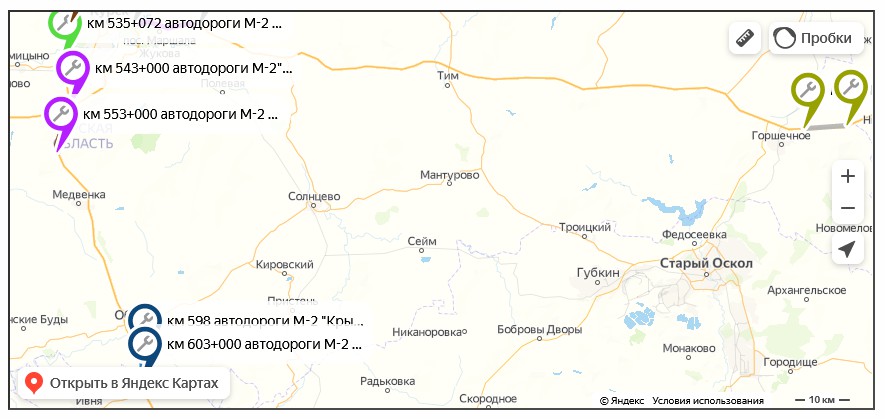 До конца 2023 года около 40 км федеральных автодорог в Курской области станут четырехполосными